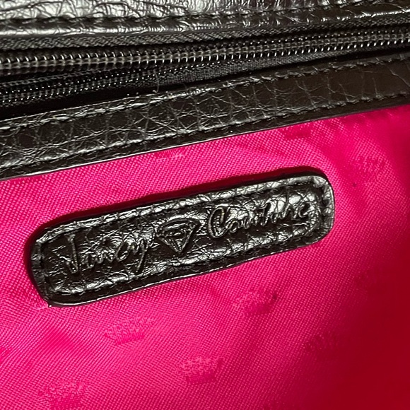 Juicy Couture Black Satchel with Gold Accents, EUC - Picture 12 of 13